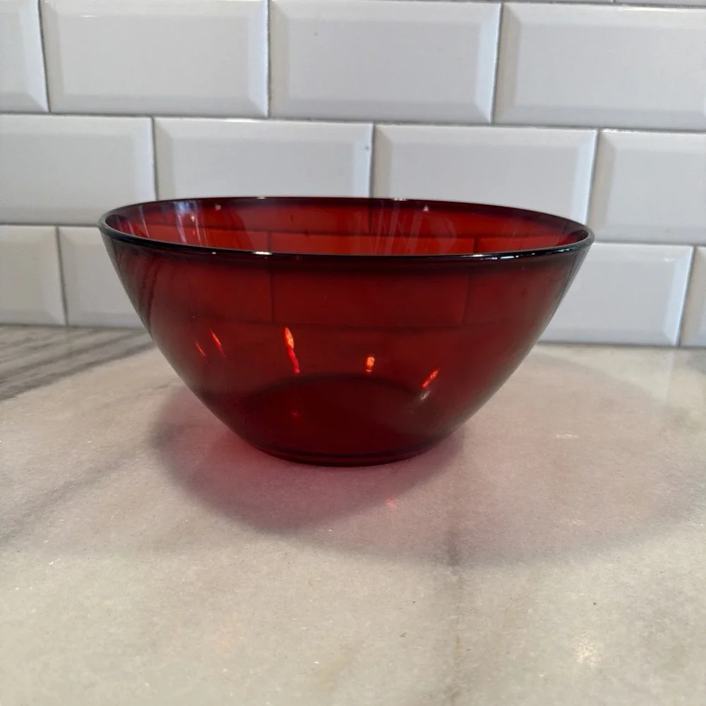 Arcoroc France Ruby Red 9